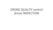 DRONE QUALITY control drone INSPECTION