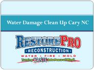 Water Damage Clean Up Cary NC