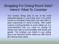 Shopping For Dining Room Sets PowerPoint PPT Presentation