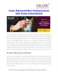 Advanced Hair Cutting Course with Orane International PowerPoint PPT Presentation