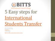 5 easy steps for international students transfer