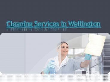 Cleaning Services in Wellington