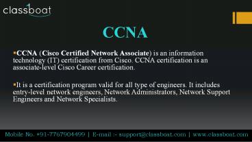 Ccna Course in Mumbai
