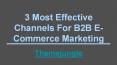 3 Most Effective Channels For B2B E-Commerce Marketing PowerPoint PPT Presentation