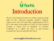 Successful Da Vinci Robotic Surgery in India