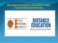 Why distance education is imperative in India - Lovely Professional University PowerPoint PPT Presentation