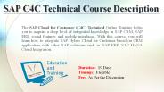 SAP C4C Overview PPT