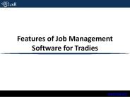 Features of Job Management Software for Tradies