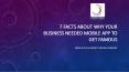 7 Facts About Why Your Business Needed Mobile App To Get Famous PowerPoint PPT Presentation