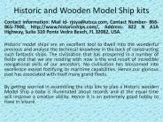 Historic and Wooden Model Ship kits