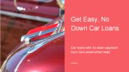 No Down Payment Auto Loans With Bad Credit
