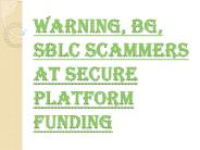 Fake Address of Secure Platform Funding