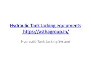 Hydraulic Tank Jacking Equipments