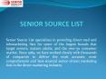 Senior Medicare List - Seniorsourcelist PowerPoint PPT Presentation