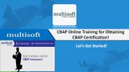 CBAP Online Training for Obtaining CBAP Certification!