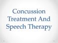 Concussion Treatment And Speech Therapy PowerPoint PPT Presentation
