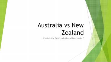 Study in Australia vs Study in New Zealand