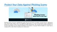 Protect Your Data Against Phishing Scams