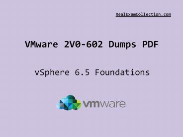 100% Pass Guarantee of Your 2V0-602 Exam | ReaExamCollection