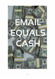 Email Marketing Equals Cash