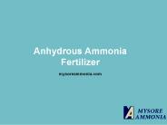 Anhydrous Ammonia - Mysore Ammonia