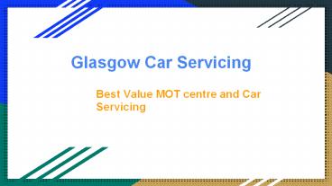 Car Service and MOT Centre Glasgow