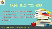 HCNP-Security certification H12-721 dumps