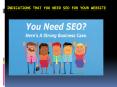 Indications that you need SEO for your Website PowerPoint PPT Presentation