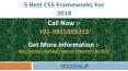 5 best css frameworks for 2018 PowerPoint PPT Presentation
