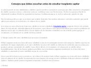 implante pelo precio