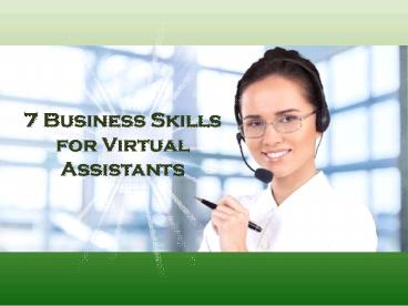 7 Business Skills for Virtual Assistants