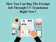 How You Can Bag The Foreign Job Through CV Translation Right Now? PowerPoint PPT Presentation