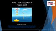 Wind lidar sales market report 2018