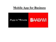 Mobile App for Business