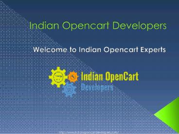 Indian Opencart Experts | Opencart Development India | Opencart Designer