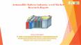 Automobile Battery Industry, 2018 Market Research Report PowerPoint PPT Presentation