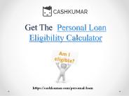 Learn About Personal Loan Eligibility Criteria