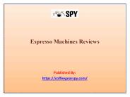 Espresso Machines Reviews