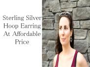 Sterling Silver Hoop Earring At Affordable Price