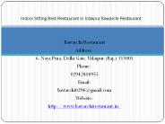 Indoor Sitting Best Restaurant in Udaipur Bawarchi Restaurant