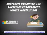 Latest Free MB2-715 Exam Questions With Valid MB2-715 Dumps