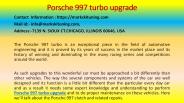 Porsche 997 turbo upgrade