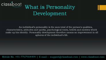 Top personality development classes in mumbai