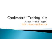 Cholesterol Testing Kits & Devices Online @Affordable price