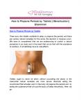 How to Prepone Periods by Tablets | Menstruation | Elawoman (1) PowerPoint PPT Presentation