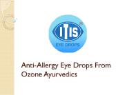Allergic eye drops - ITIS Eye Drops