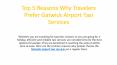 Top 5 Reasons Why Travelers Prefer Airport Taxi Services PowerPoint PPT Presentation