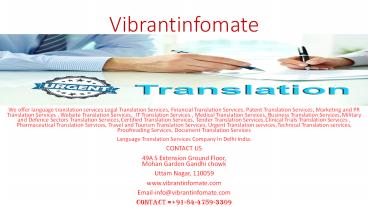 Professional Pharmaceutical Translation Services In India Delhi