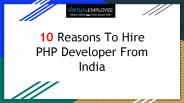10 Reasons to Hire PHP Developer from India (1)