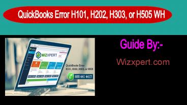 QuickBooks Error H101, H202, H303, or H505 WH